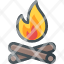 traveltourism-log-fire-camp-camping-icon