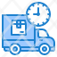 truck-delivery-time-management-clock-icon