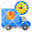 truck-delivery-time-management-clock-icon