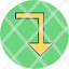 turn-down-arrowdirection-right-icon