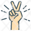 two-fingers-victory-peace-hand-icon