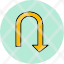u-turnu-turn-location-navigation-direction-icon