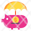umbrella-piggy-finance-icon
