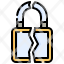 unsecure-vulnerability-security-lock-broken-icon