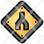 us-road-signs-filloutline-merge-regulation-warning-direction-sign-icon