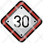 us-road-signs-filloutline-speed-limit-thirty-traffic-sign-icon