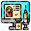 user-check-vaccine-online-laptop-icon