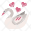 valentineday-swan-animal-bird-duck-goose-icon