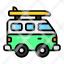 van-vehicle-transport-transportation-summer-beach-adventure-icon