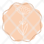 vintage-sticker-flower-line-minimalist-icon