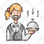 waitress-food-restaurant-tray-woman-icon
