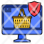warrantyonline-shopping-basket-browser-secure-shield-icon