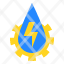 water-energy-electricity-ecology-technology-icon