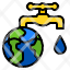 water-save-ecology-earth-faucet-icon