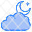 weather-cloud-moon-night-forecast-climate-icon