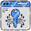 web-access-web-security-web-protection-web-key-locked-website-icon