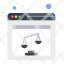 web-browser-judge-justice-law-icon