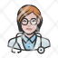 white-coronavirus-doctor-female-icon