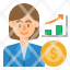 woman-broker-money-avatar-trading-icon