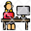 woman-working-desk-computer-work-home-icon