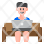 work-worker-from-home-sofa-icon