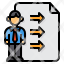 worker-outsourcing-arrow-direction-company-icon