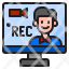 worker-work-from-home-vedio-record-icon