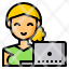 working-laptop-woman-girl-user-icon