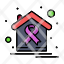 world-day-cancer-health-house-icon