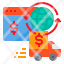 world-exchange-currency-online-truck-icon