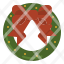 wreath-christmas-decoration-ribbon-icon
