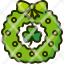 wreathst-patricks-day-clover-irish-adornment-ornament-decoration-bow-nature-icon