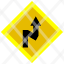 zigzag-left-snaking-road-switchbacks-curves-warning-icon