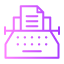 typewrite-stenographer-electronics-communications-keyboard-prison-paper-sheet-icon