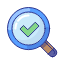 find-search-success-checkmark-explore-done-magnifier-icon