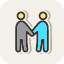 family-friends-fun-group-people-standing-connection-icon