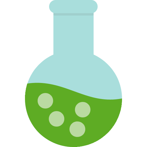 chemical icon, conical icon, flask icon, laboratory icon, research icon