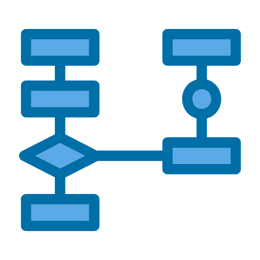 algorithm icon, flow icon, diagram icon, flowchart icon, workflow icon ...