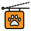 pet-store-sign-veterinary-paw-animal-icon