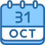 calendar-october-thirty-one-date-monthly-time-month-schedule-icon
