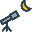 hilal-telescope-night-crescent-moon-icon