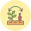 rotation-yield-crop-refresh-plant-icon