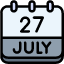 calendar-july-twenty-seven-date-monthly-time-and-month-schedule-icon