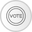 button-vote-badge-president-election-icon