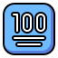 one-hundred-sign-symbol-buttons-shape-icon