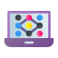 database-formation-geometric-design-line-pattern-scalability-system-icon