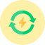 ecologic-electric-energy-renewable-sustainable-charge-icon