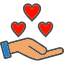 care-charity-give-hand-help-love-icon