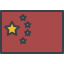 china-chinese-flag-country-stars-icon
