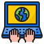 laptop-earth-world-global-hand-icon